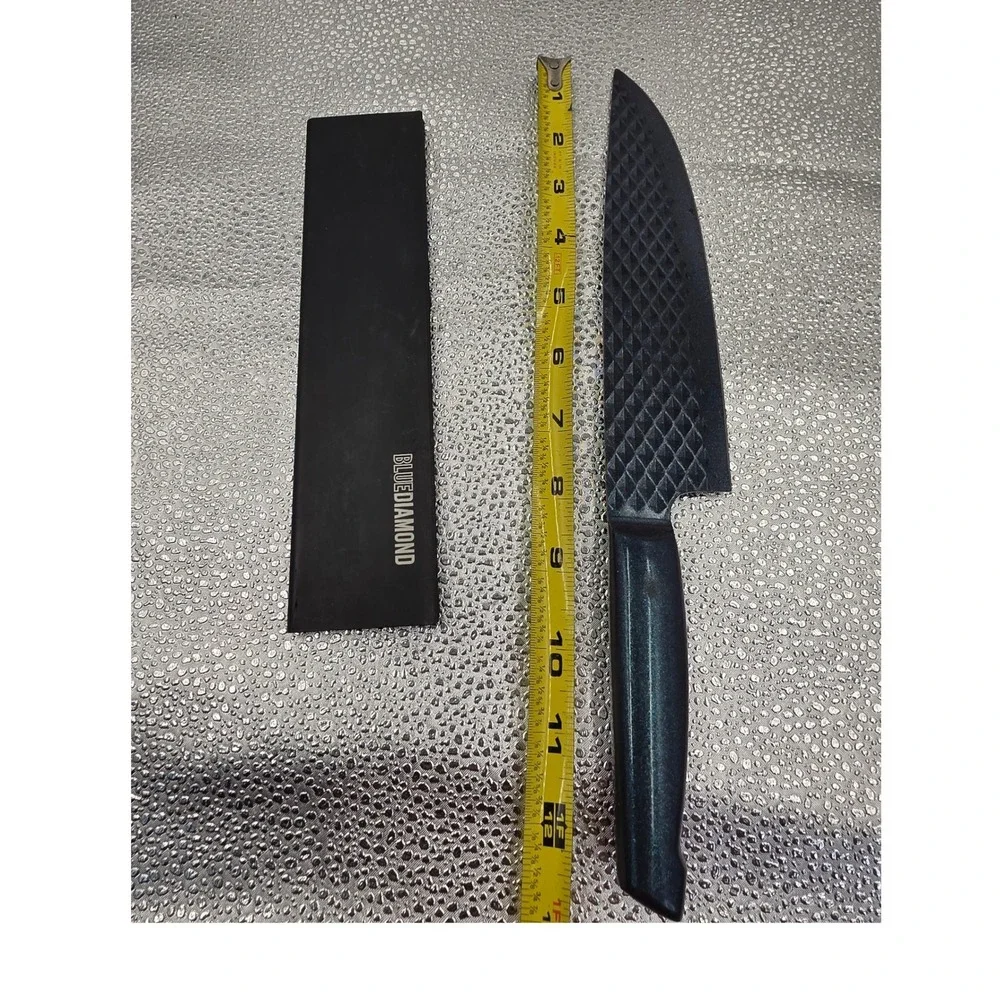 Blue Diamond SharpStone 8 inch Chef Knife Non-Stick Stainless Steel‎ Sheath O2